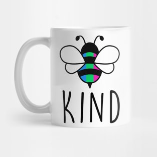 Be Kind Polysexual Bee Gay Pride LGBT Rainbow Mug